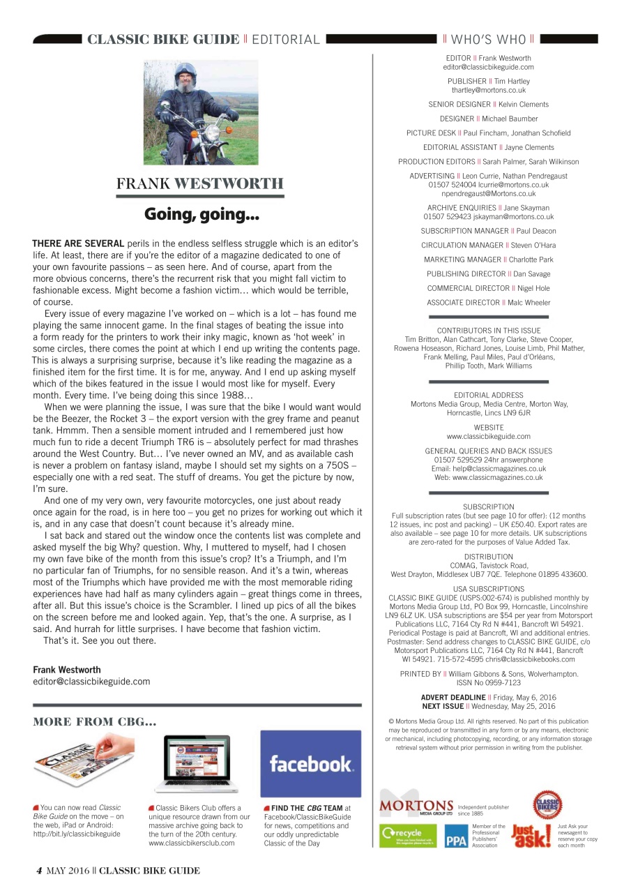 Classic Bike Guide Preview Pages