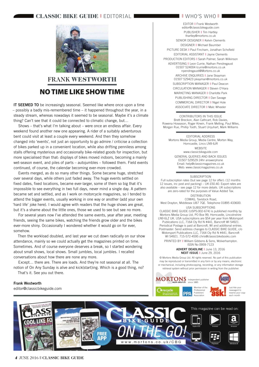 Classic Bike Guide Preview Pages