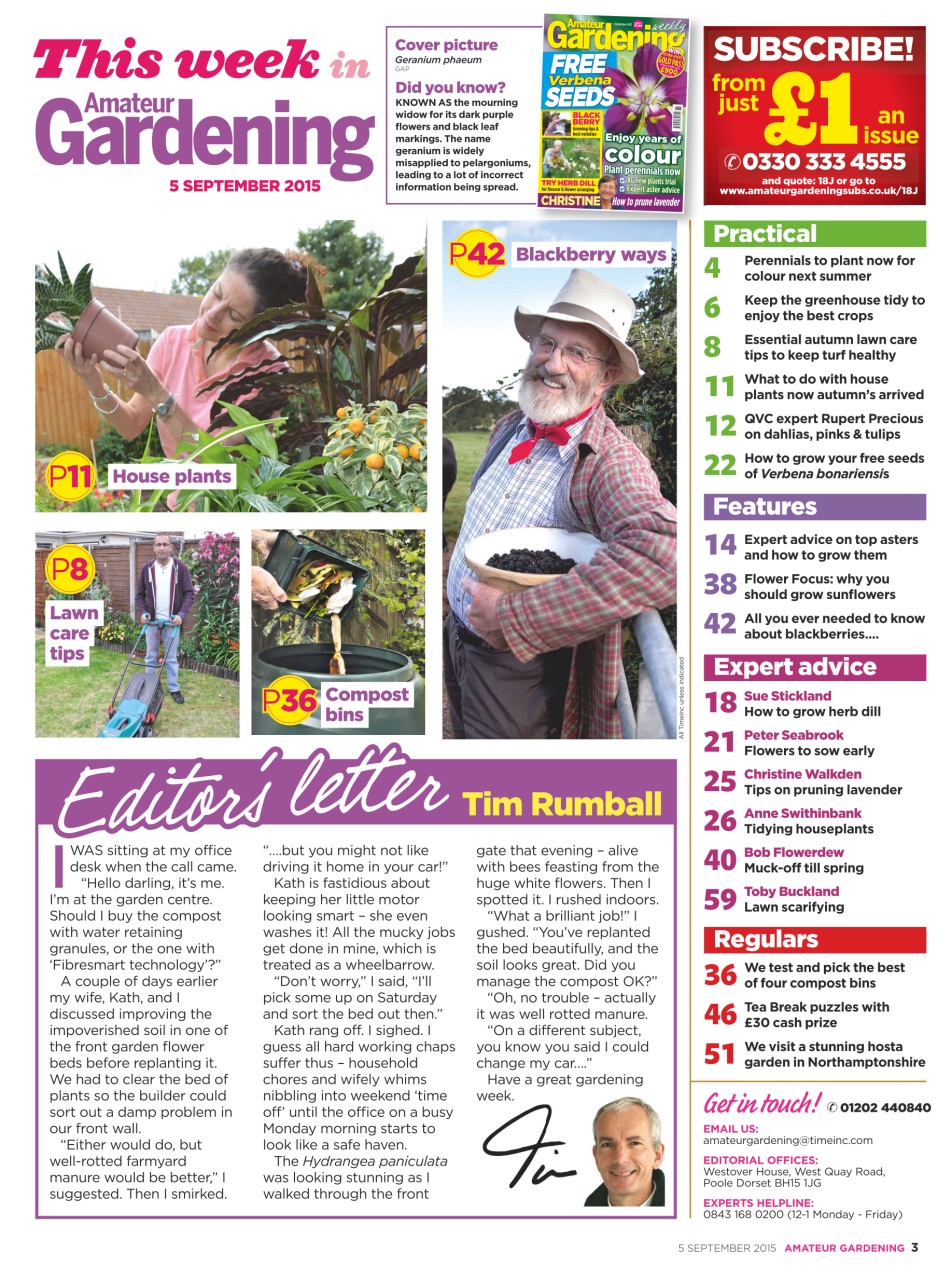 Amateur Gardening Preview Pages
