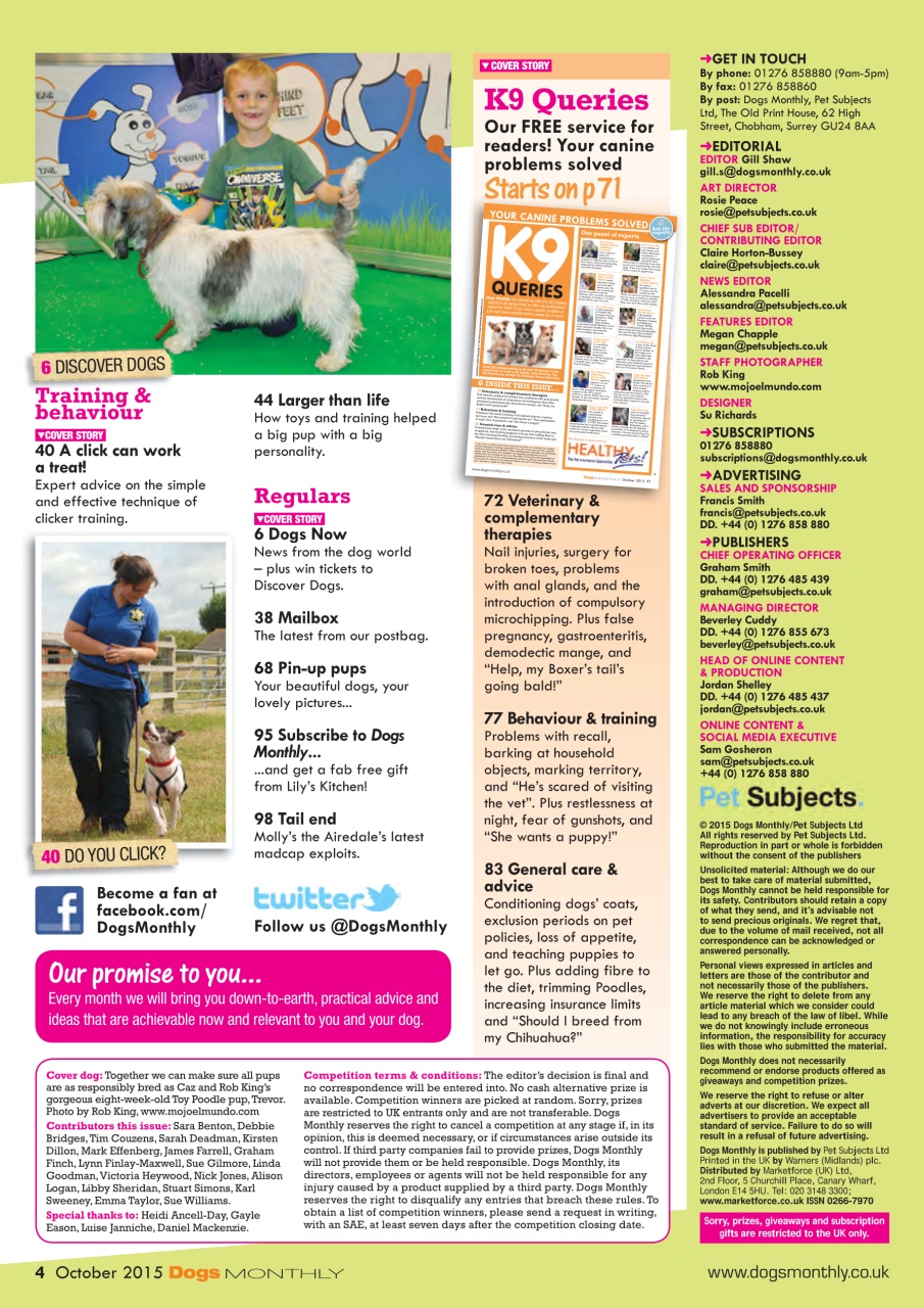Dogs Monthly Preview Pages