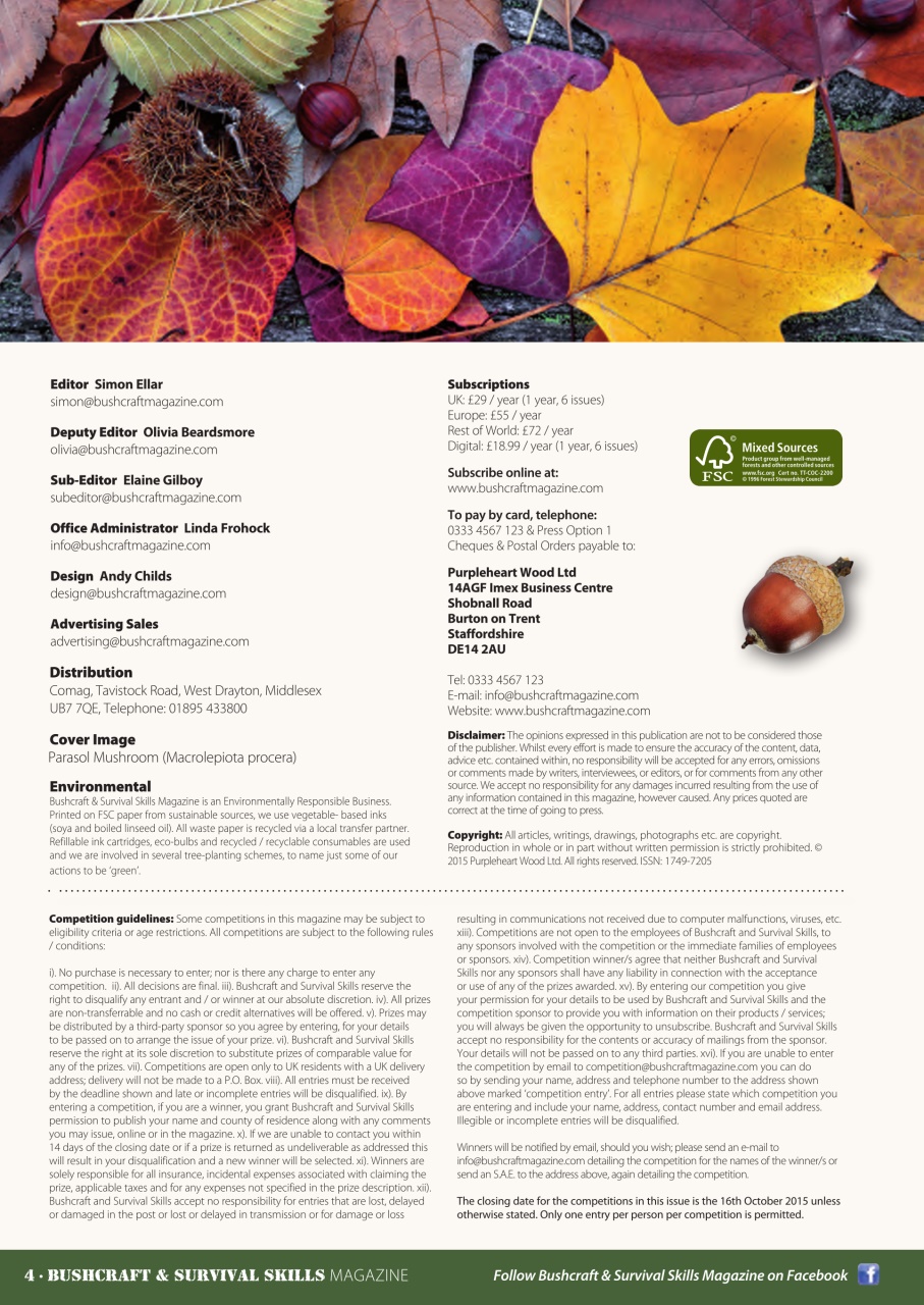 Bushcraft & Survival Skills Magazine Preview Pages
