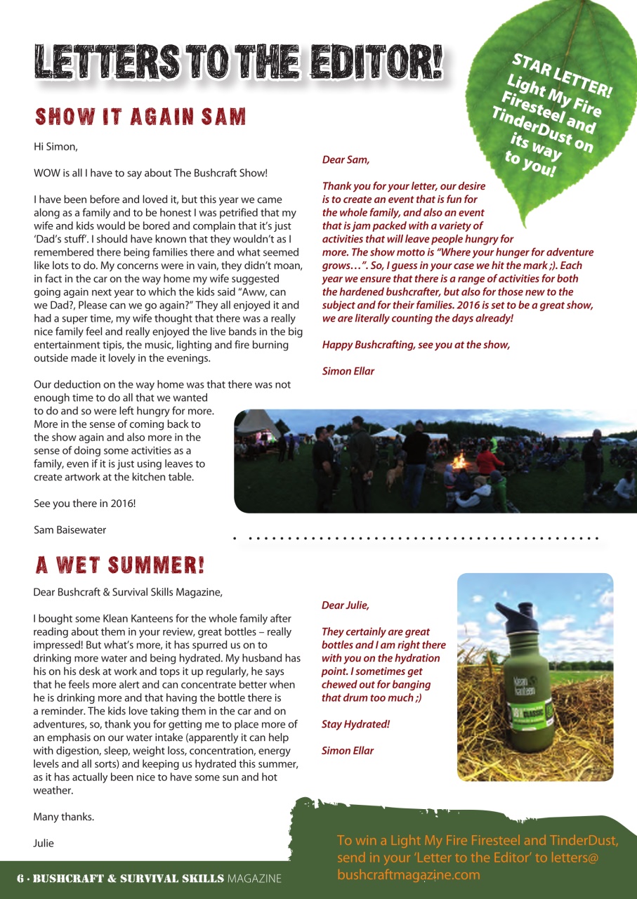 Bushcraft & Survival Skills Magazine Preview Pages