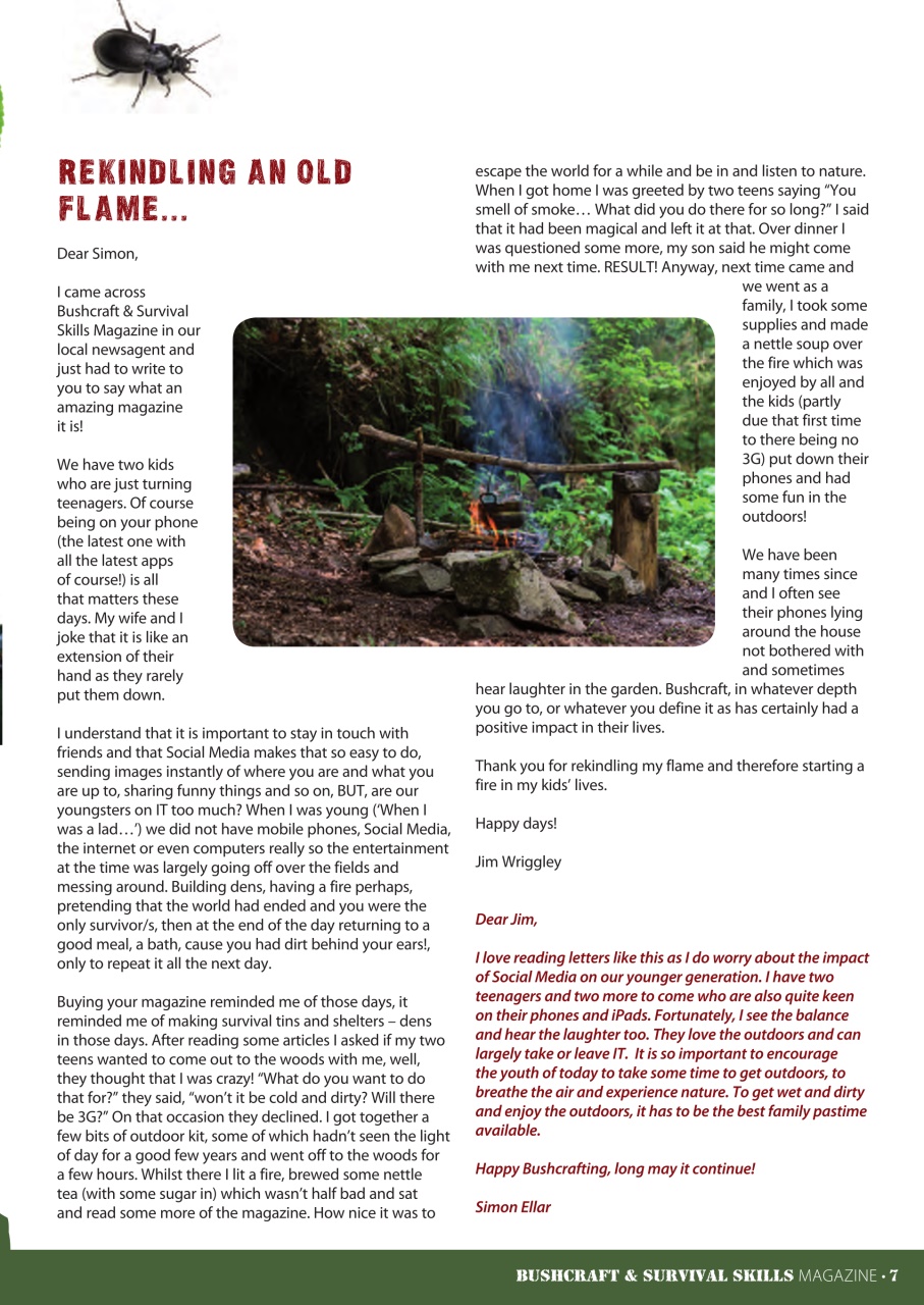 Bushcraft & Survival Skills Magazine Preview Pages