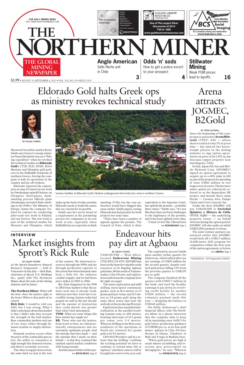 The Northern Miner Preview Pages
