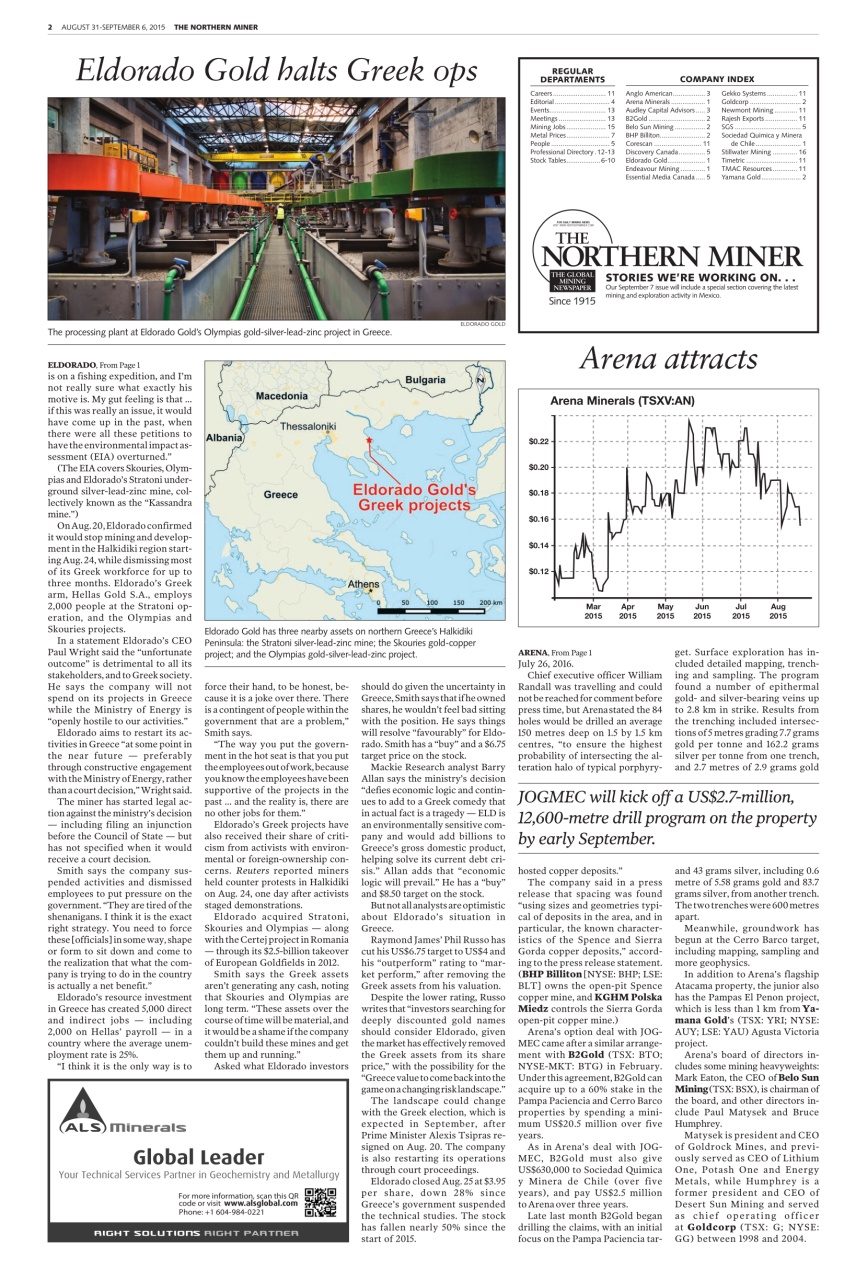 The Northern Miner Preview Pages