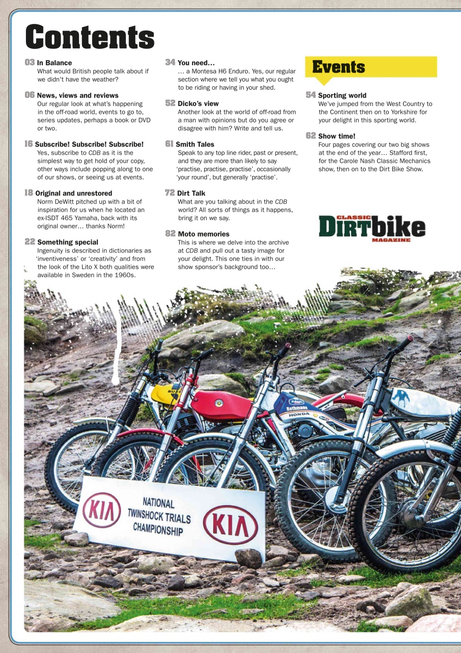 Classic Dirt Bike Preview Pages