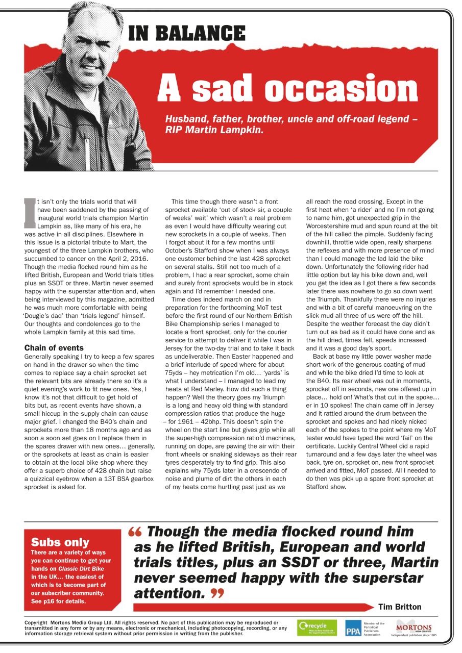 Classic Dirt Bike Preview Pages