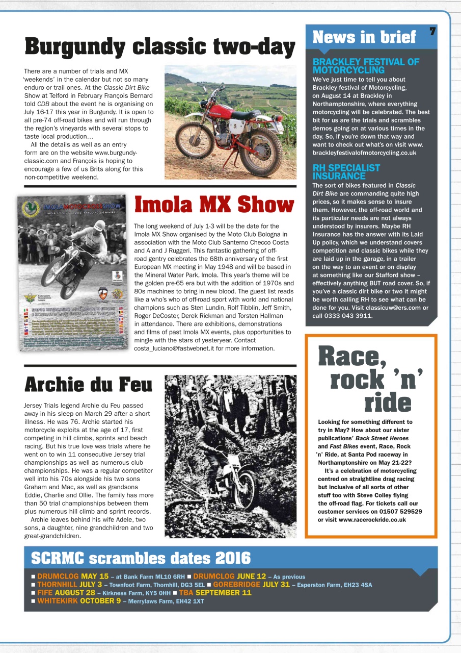 Classic Dirt Bike Preview Pages