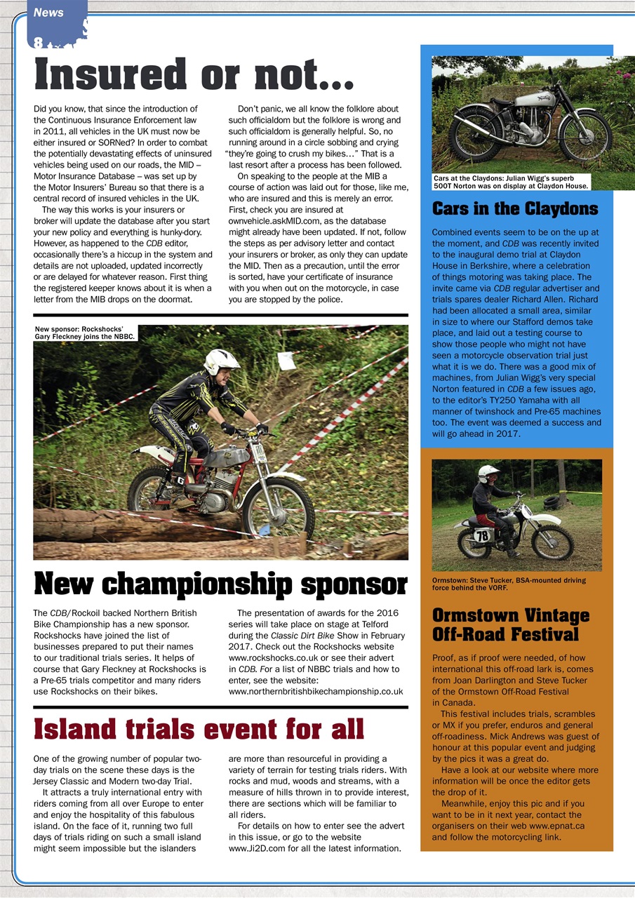Classic Dirt Bike Preview Pages