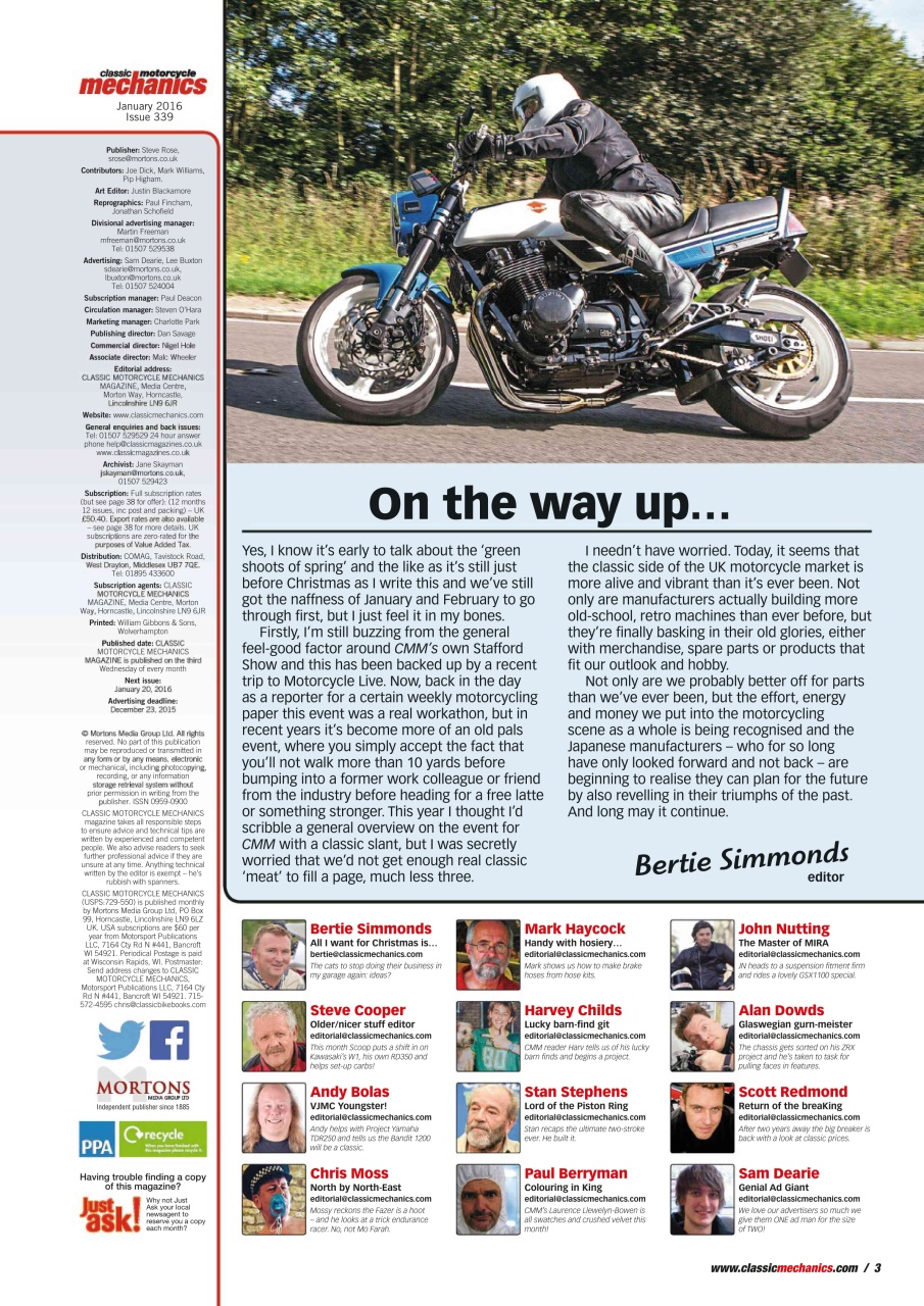 Classic Motorcycle Mechanics Preview Pages