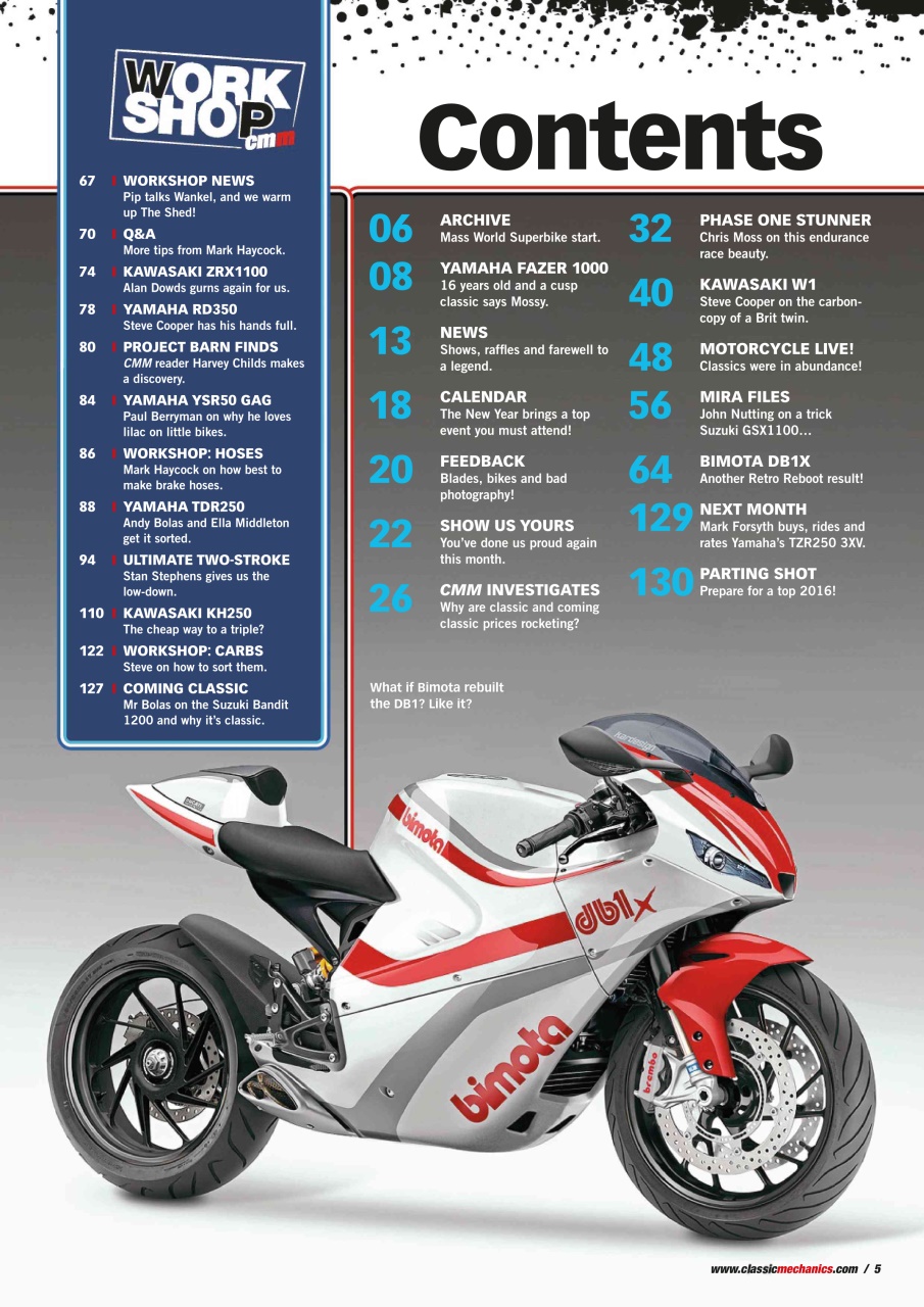Classic Motorcycle Mechanics Preview Pages