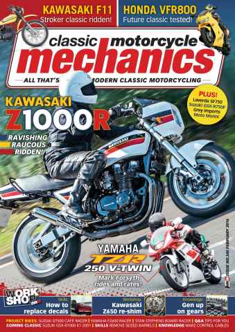 Classic Motorcycle Mechanics issue February 2016