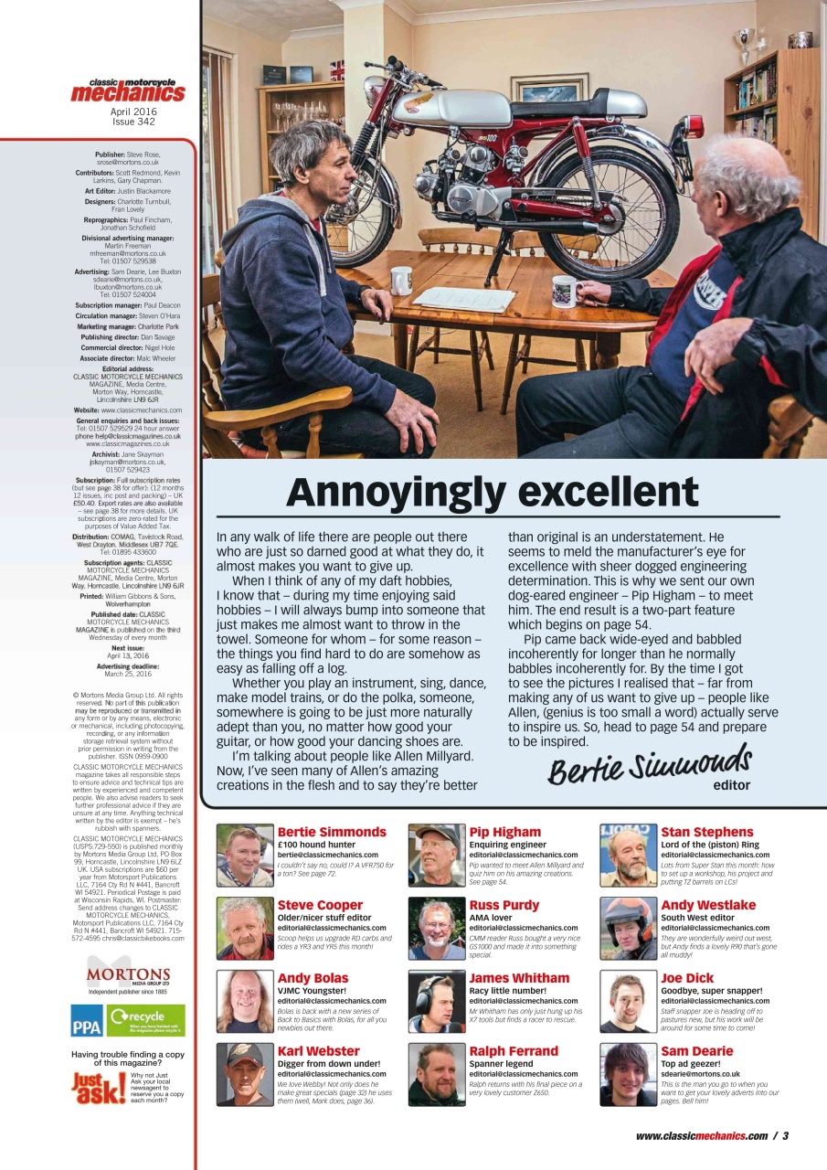 Classic Motorcycle Mechanics Preview Pages