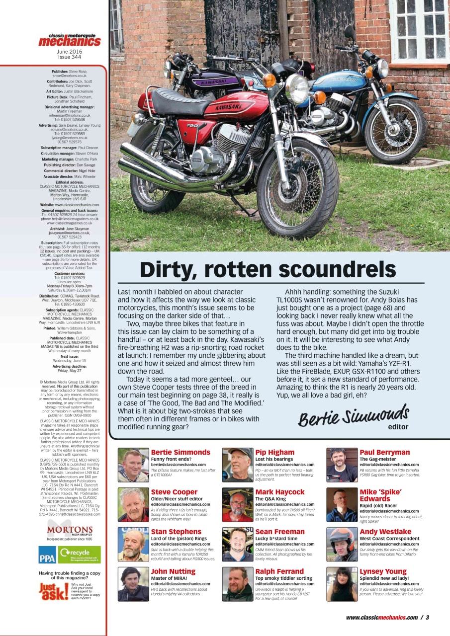 Classic Motorcycle Mechanics Preview Pages