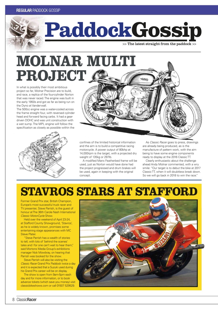 Classic Racer Preview Pages