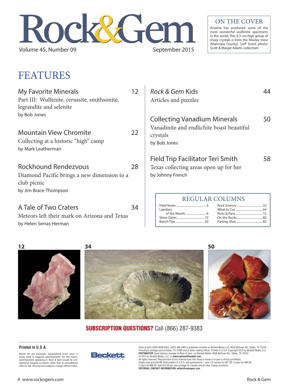 Rock&Gem Magazine Preview Pages