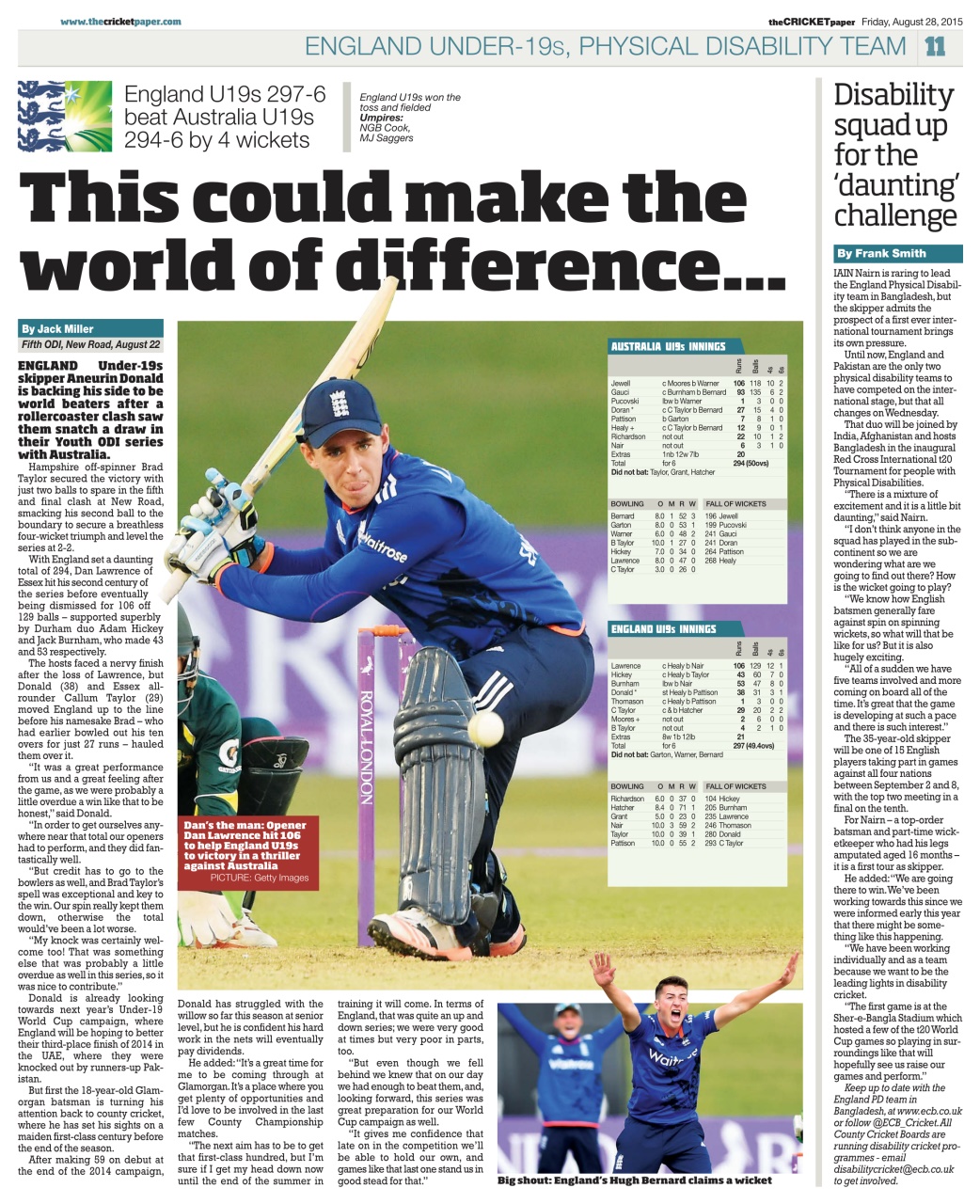 The Cricket Paper Preview Pages