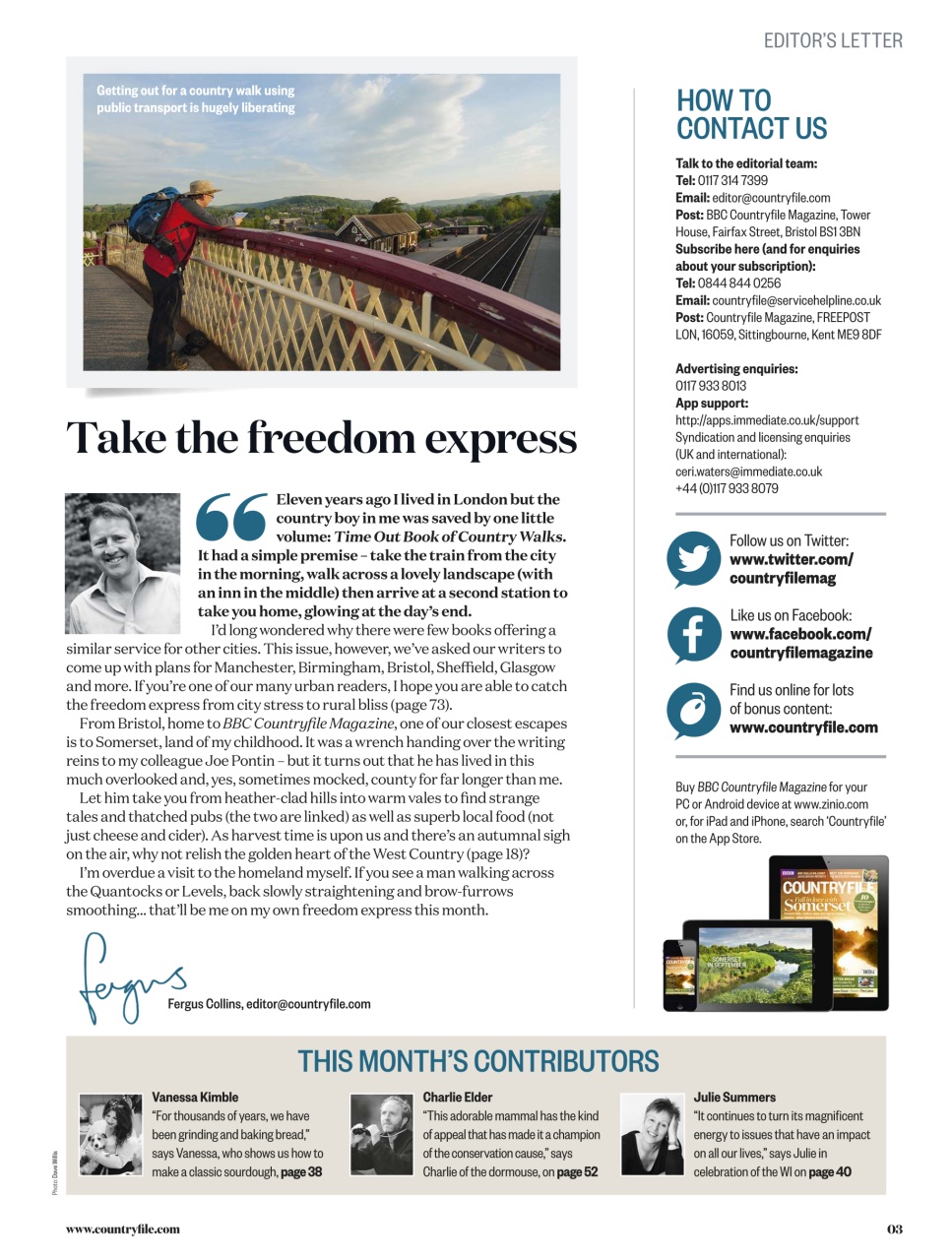 BBC Countryfile Magazine Preview Pages