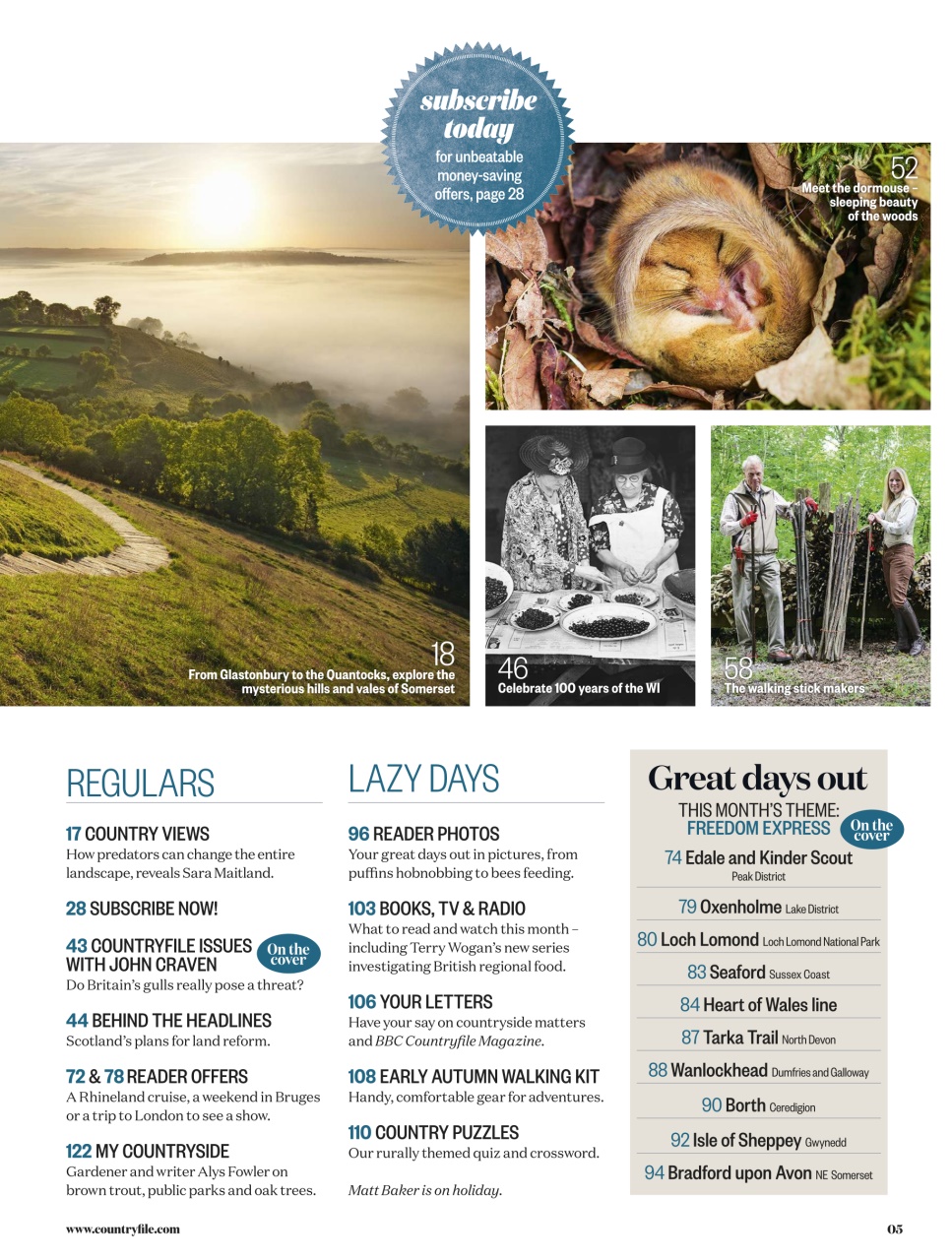 BBC Countryfile Magazine Preview Pages