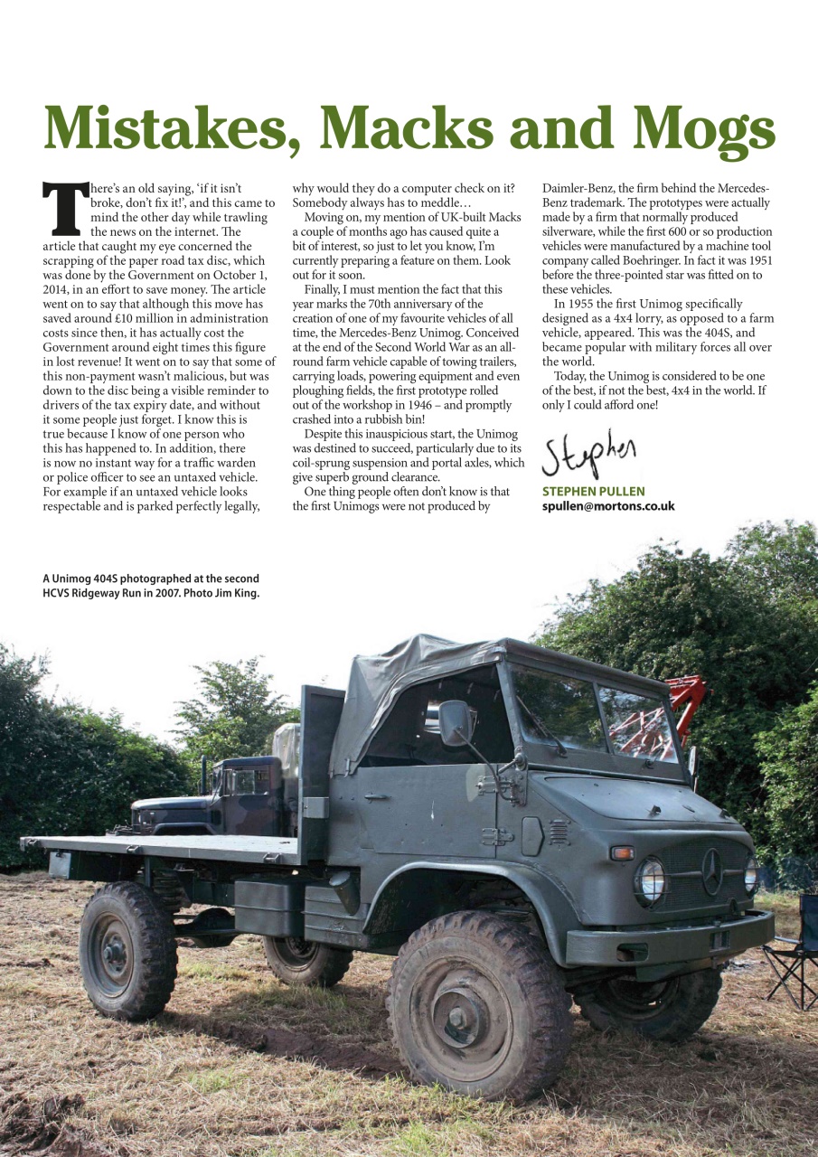 Heritage Commercials Magazine Preview Pages