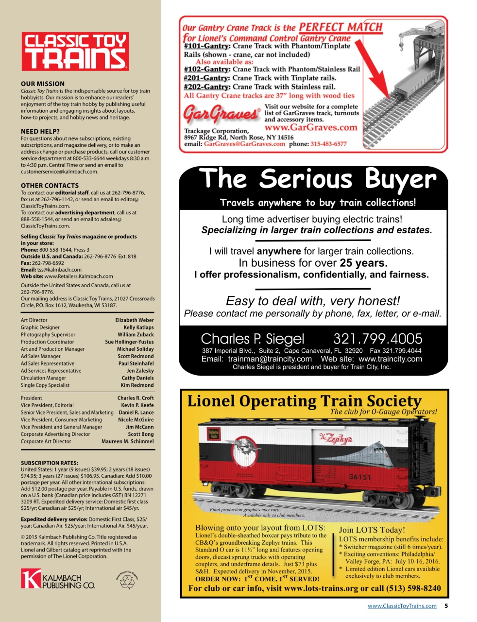 Classic Toy Trains Preview Pages