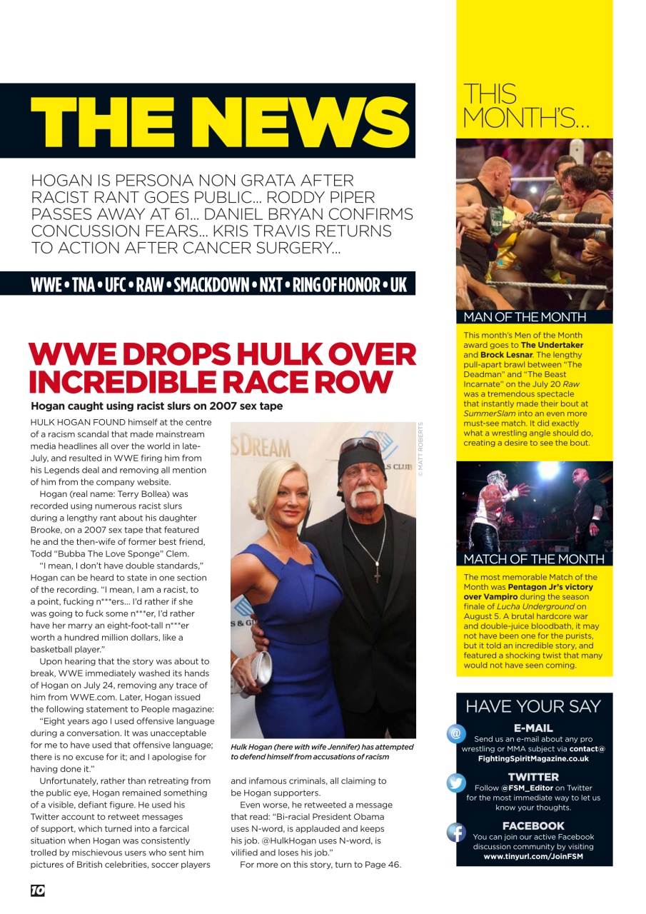 Wrestletalk Magazine Preview Pages