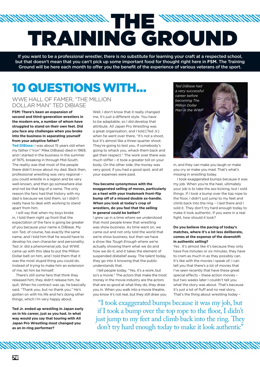 Wrestletalk Magazine Preview Pages