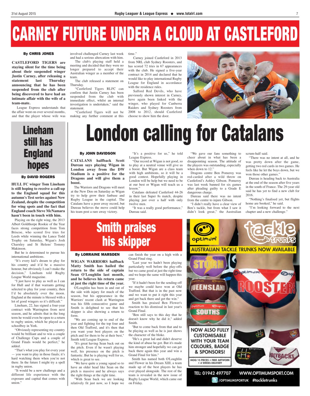 League Express Preview Pages