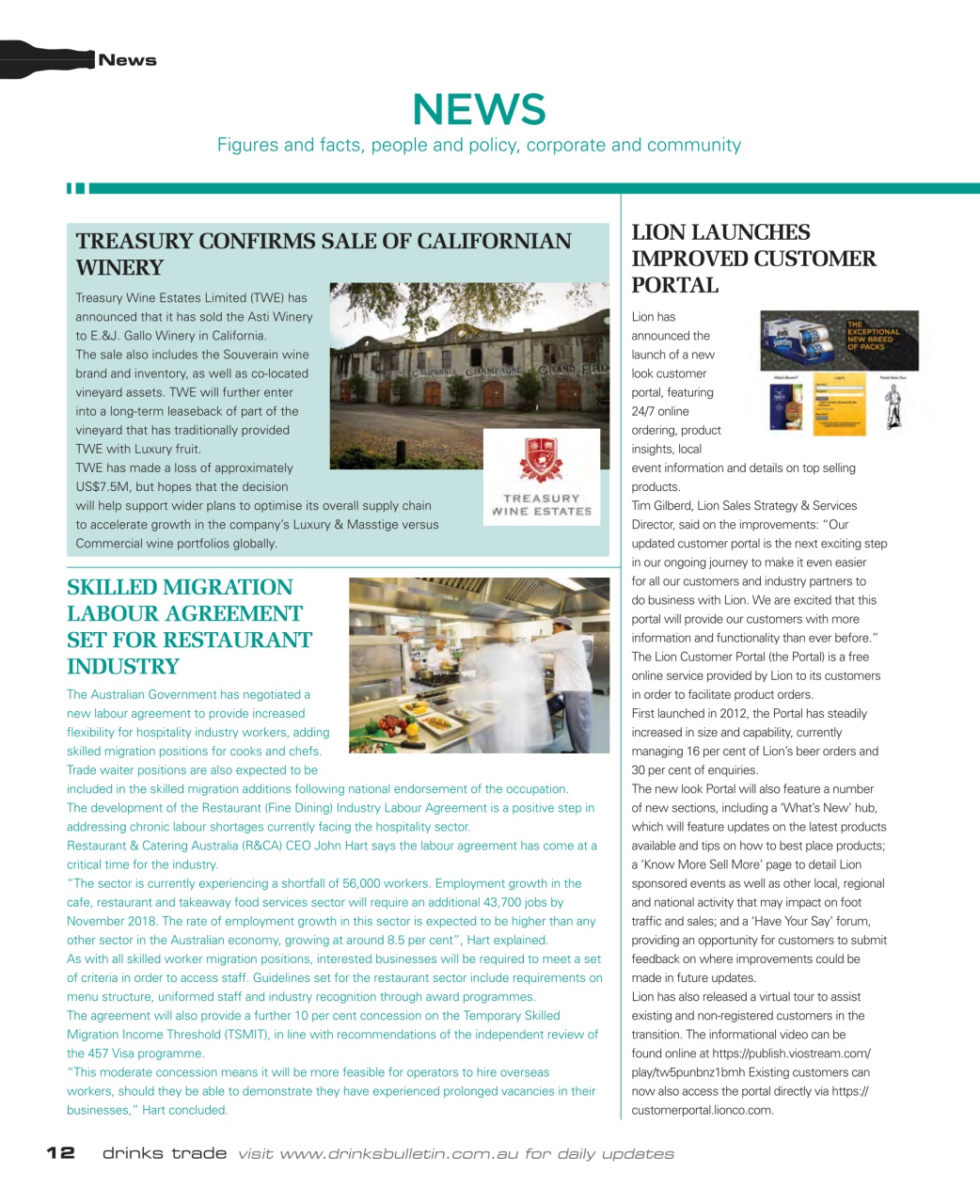 Drinks Trade Preview Pages