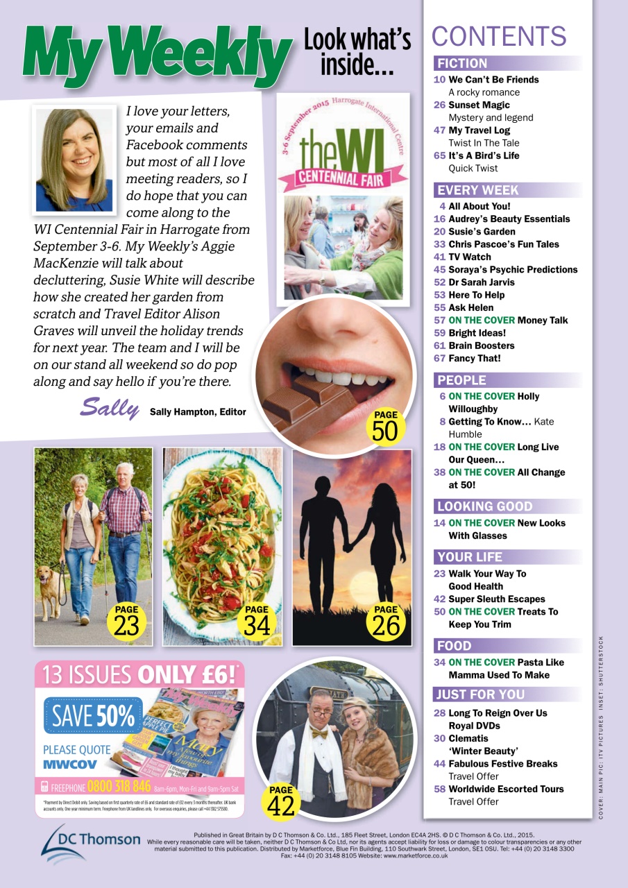 My Weekly Preview Pages