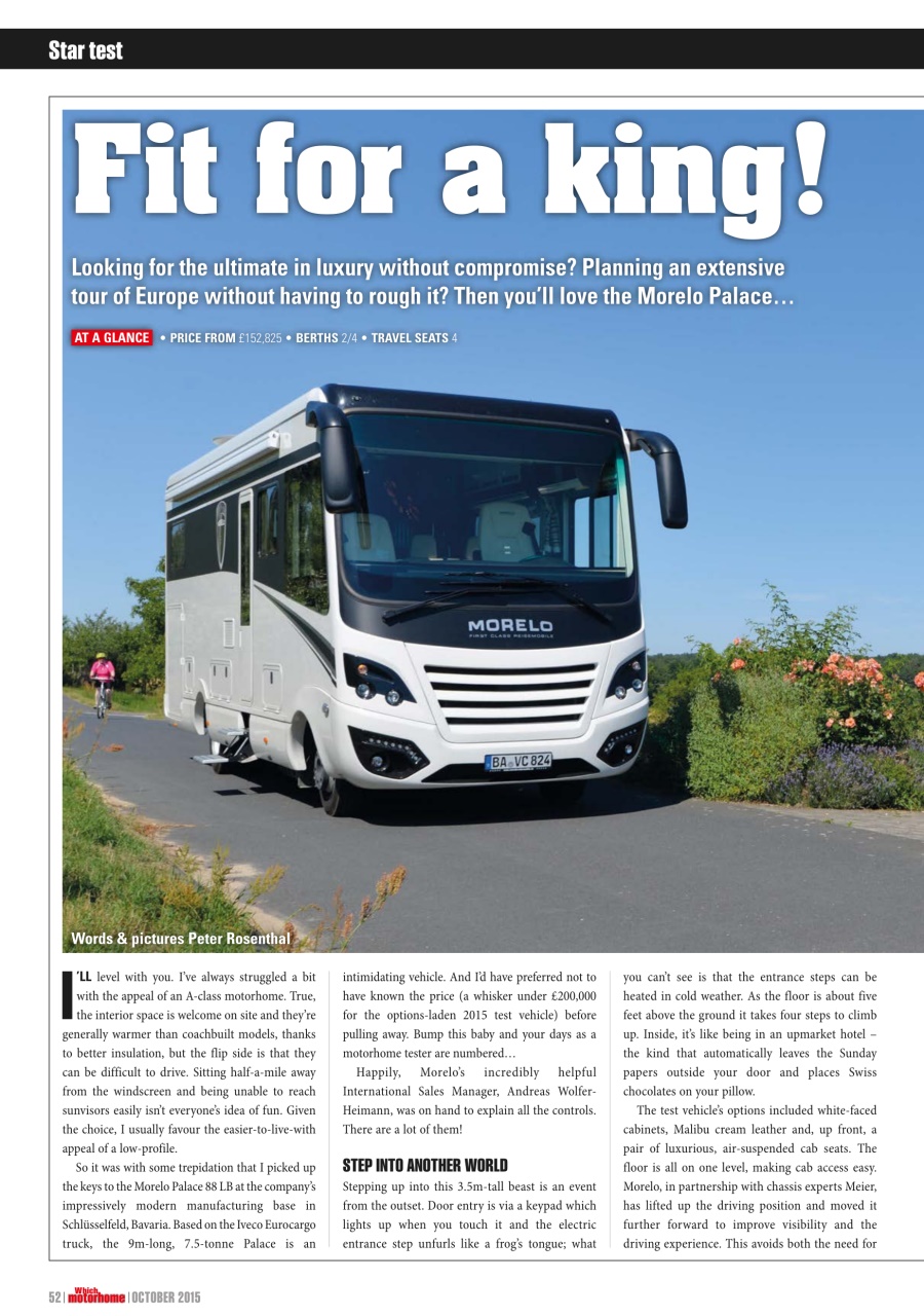 What Motorhome magazine Preview Pages