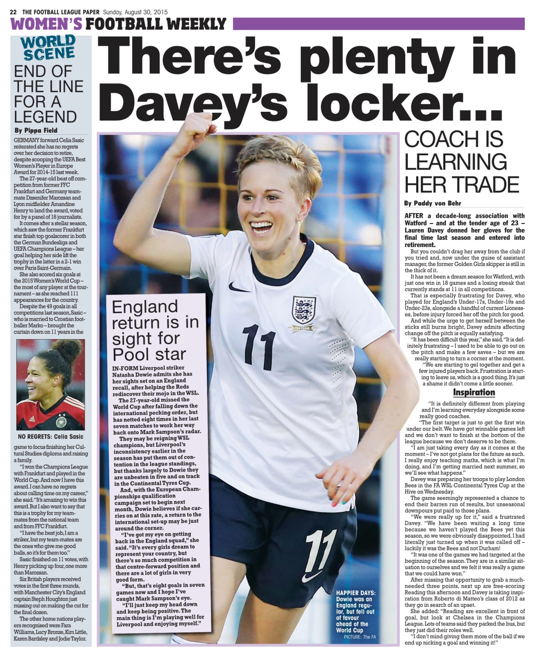 The Football League Paper Preview Pages