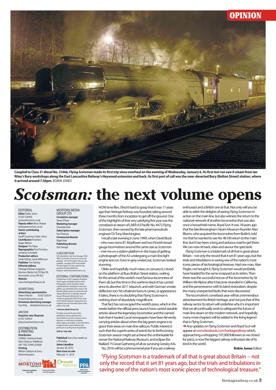 Heritage Railway Preview Pages