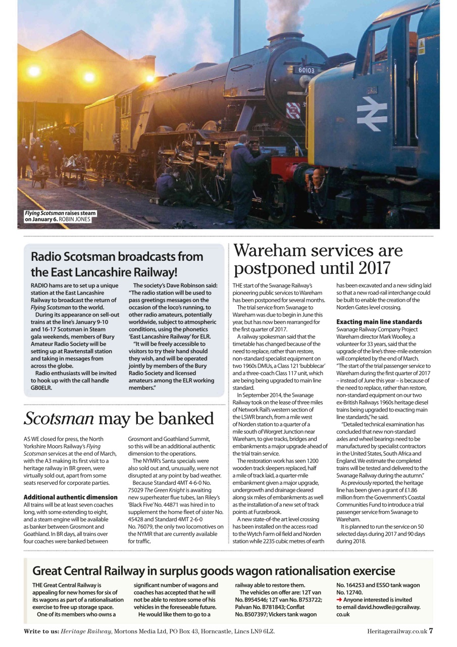 Heritage Railway Preview Pages