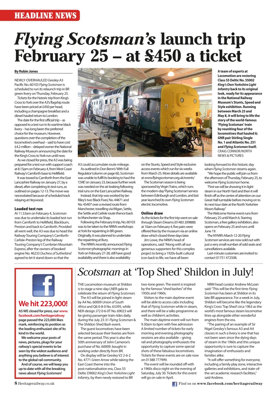 Heritage Railway Preview Pages