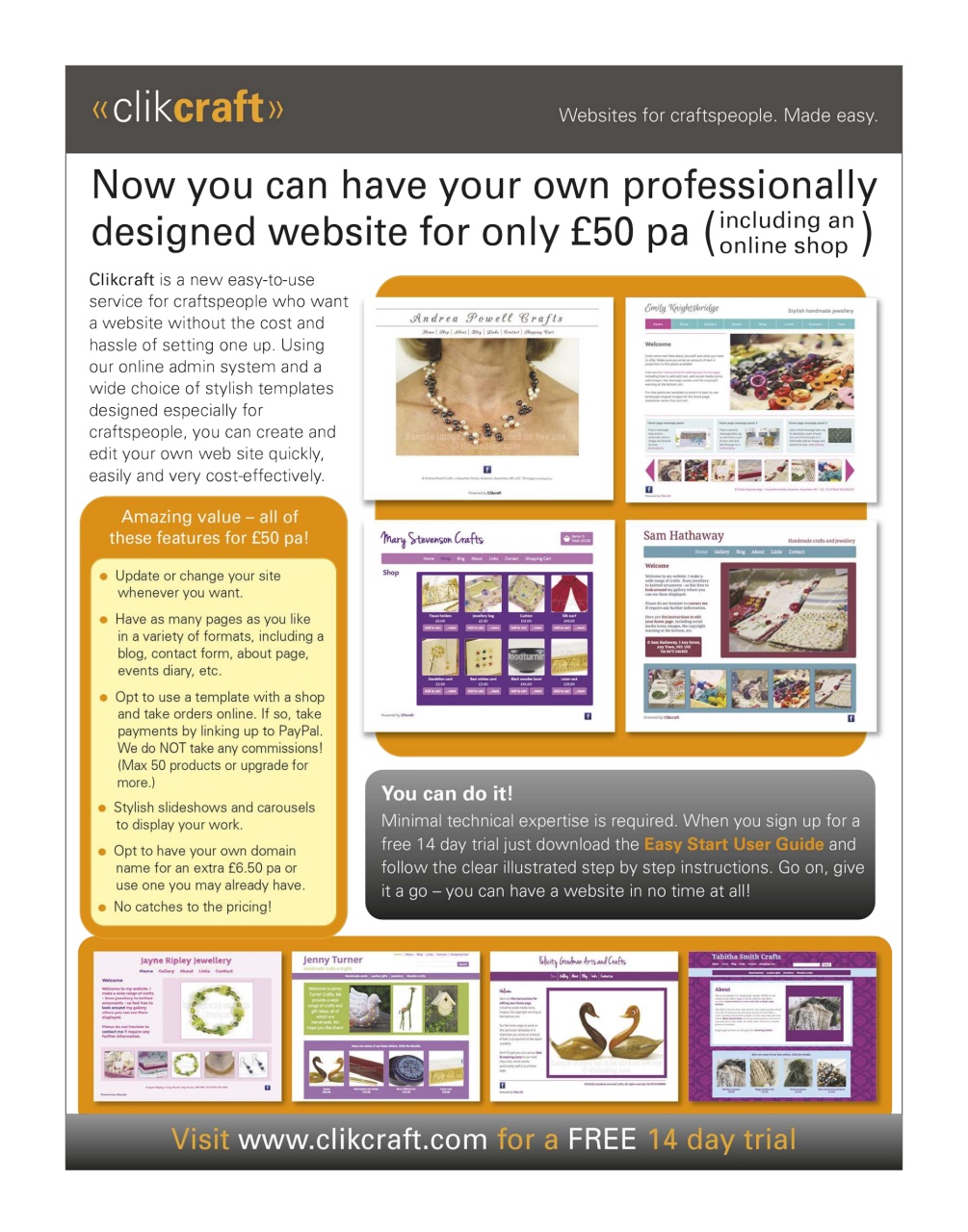 Craftseller Preview Pages