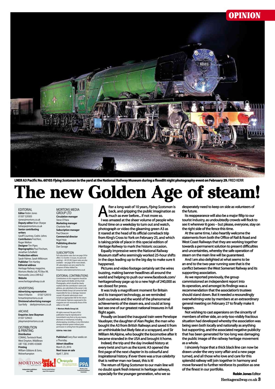 Heritage Railway Preview Pages