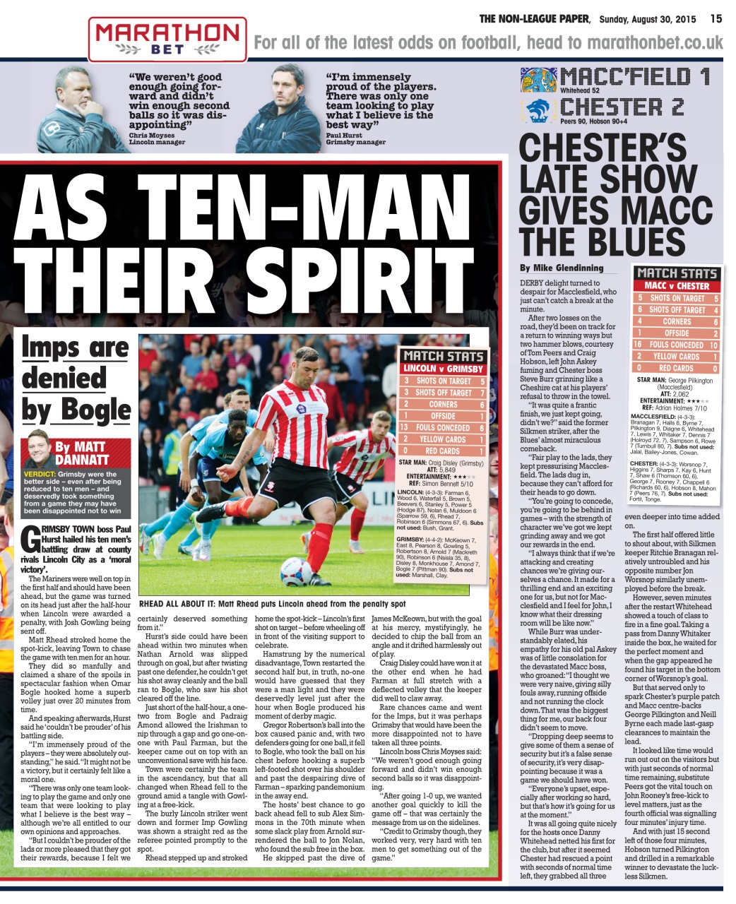The Non-League Football Paper Preview Pages