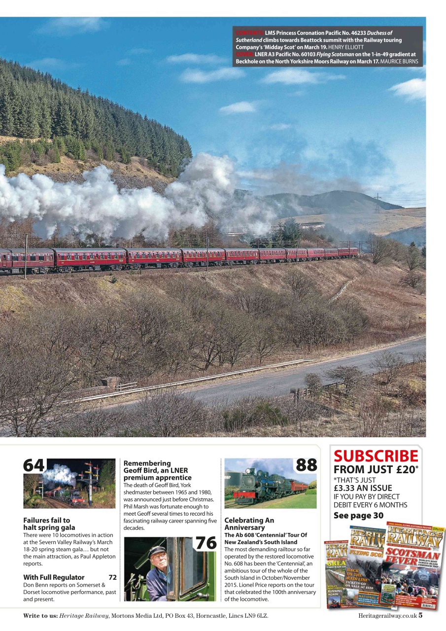 Heritage Railway Preview Pages