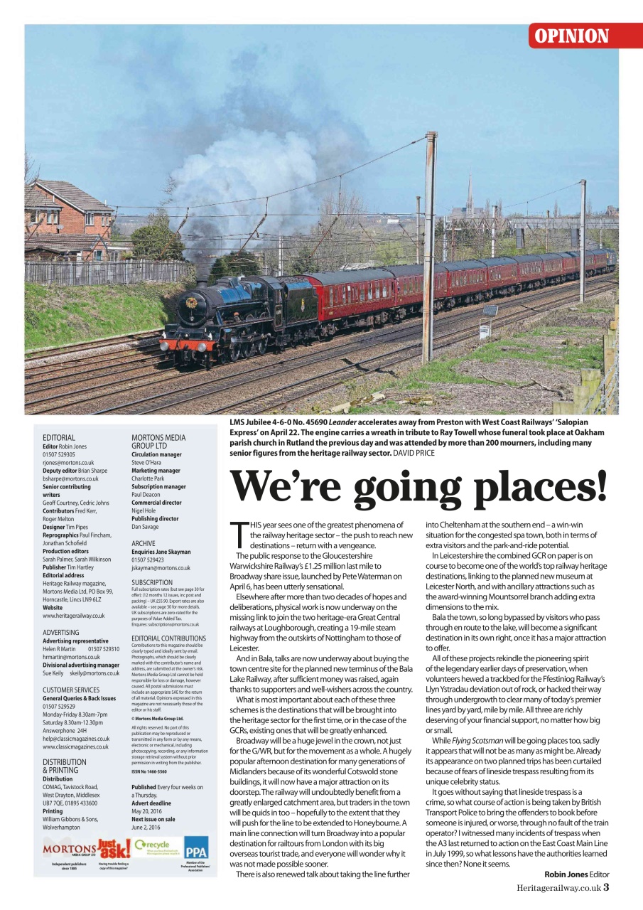 Heritage Railway Preview Pages