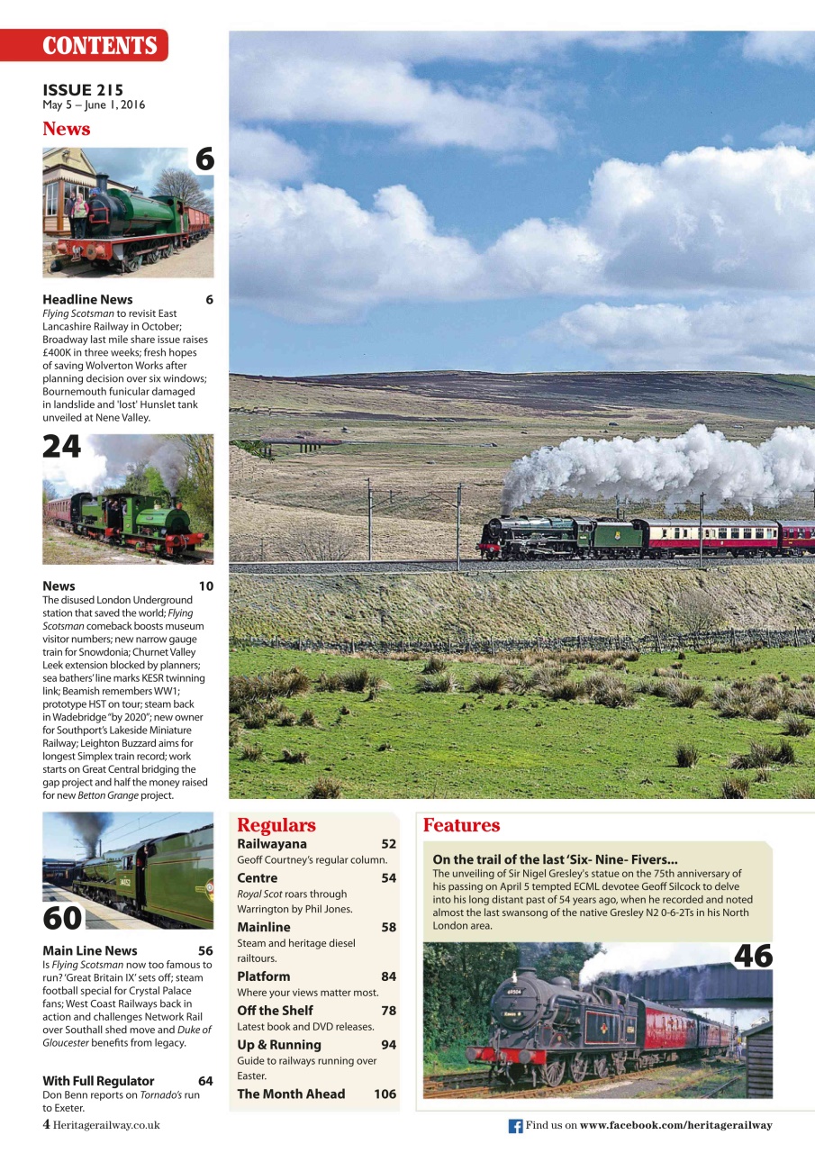 Heritage Railway Preview Pages