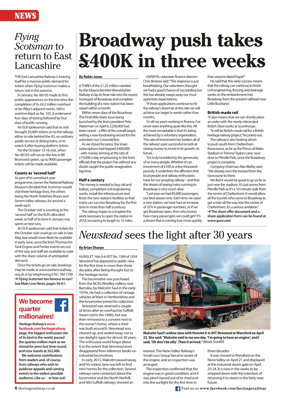 Heritage Railway Preview Pages