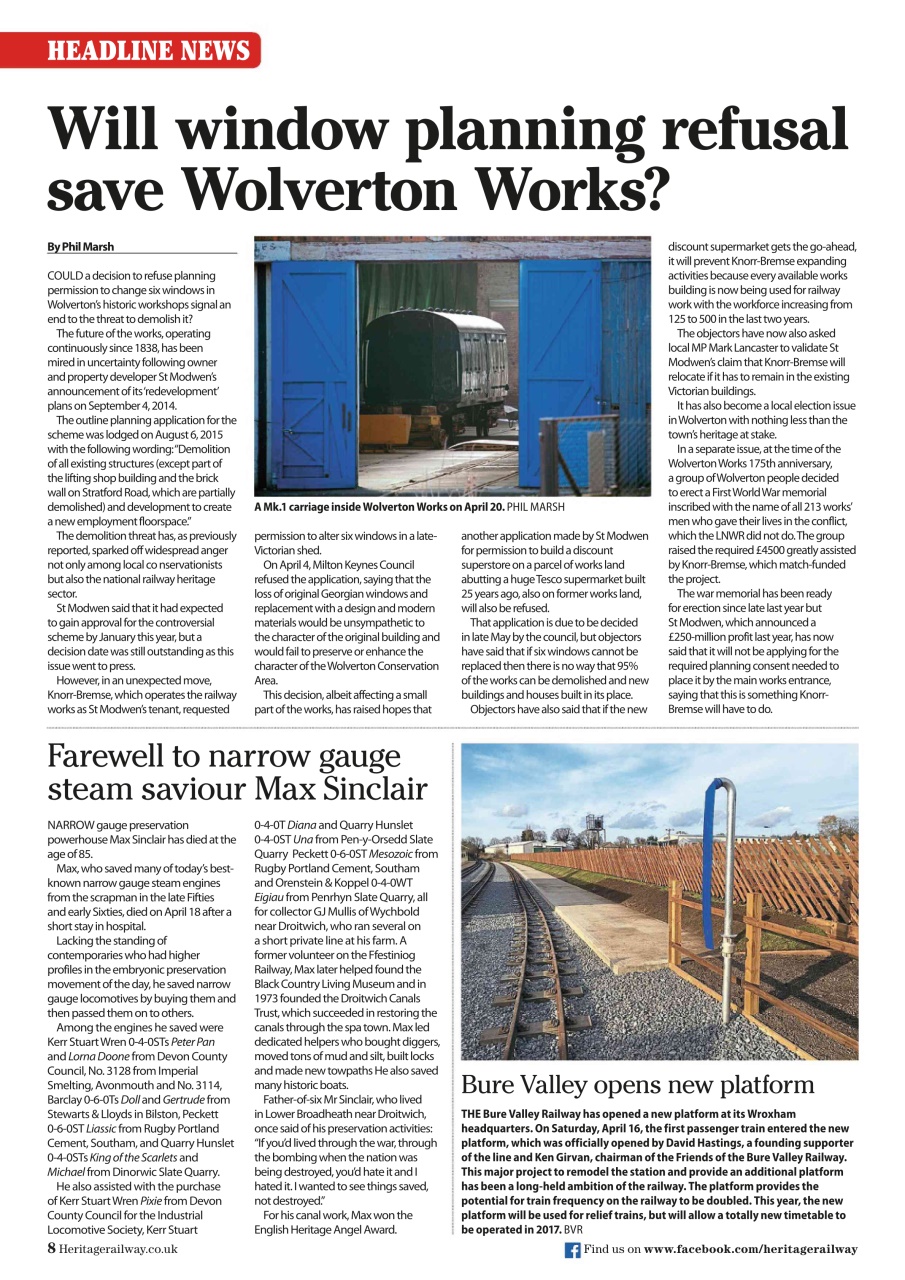 Heritage Railway Preview Pages