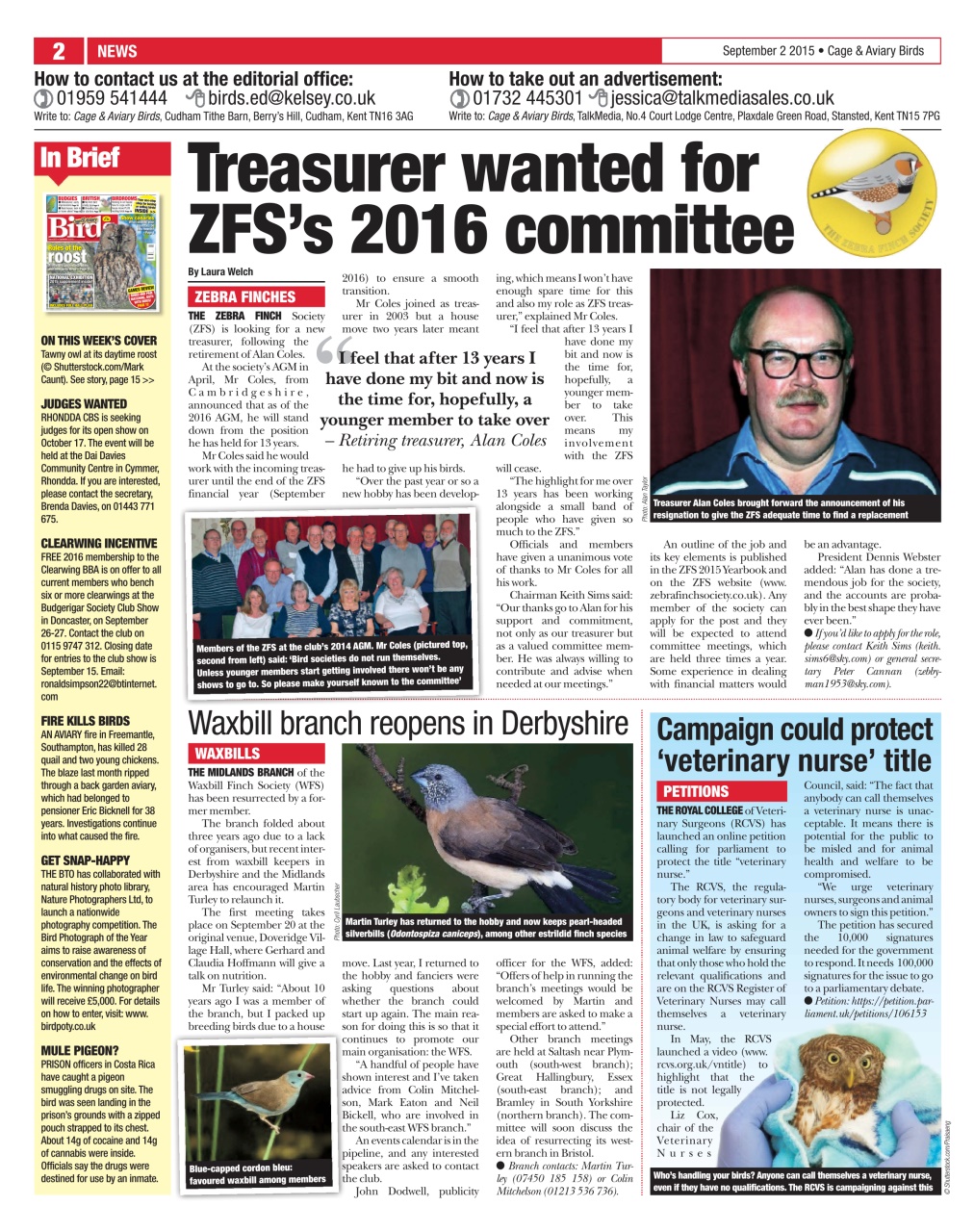 Cage & Aviary Birds Preview Pages