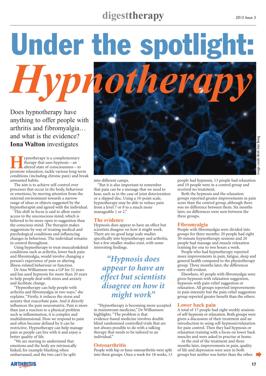 Arthritis Digest Preview Pages