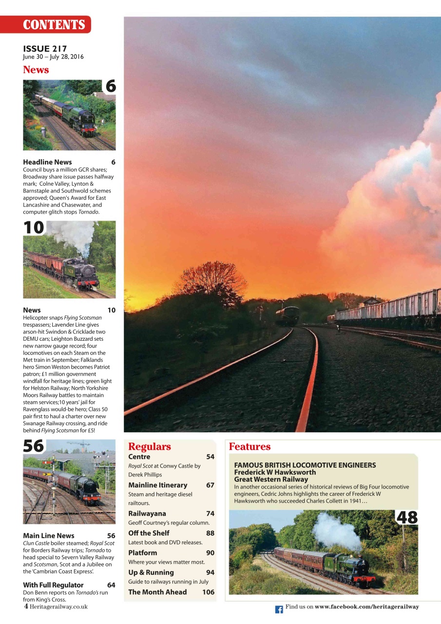 Heritage Railway Preview Pages