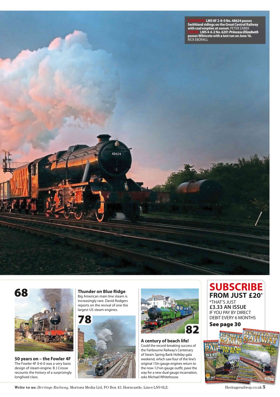 Heritage Railway Preview Pages