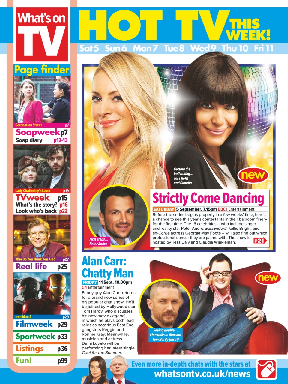 What's on TV Preview Pages