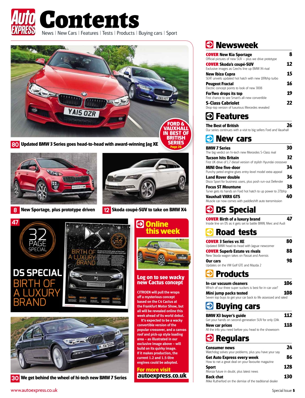 Auto Express Preview Pages