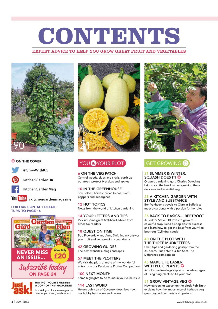 Kitchen Garden Magazine Preview Pages